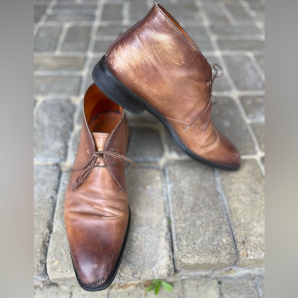 Men’s Santoni Italian Ankle Boot Size 46/ UK 11 - Picture 2 of 4